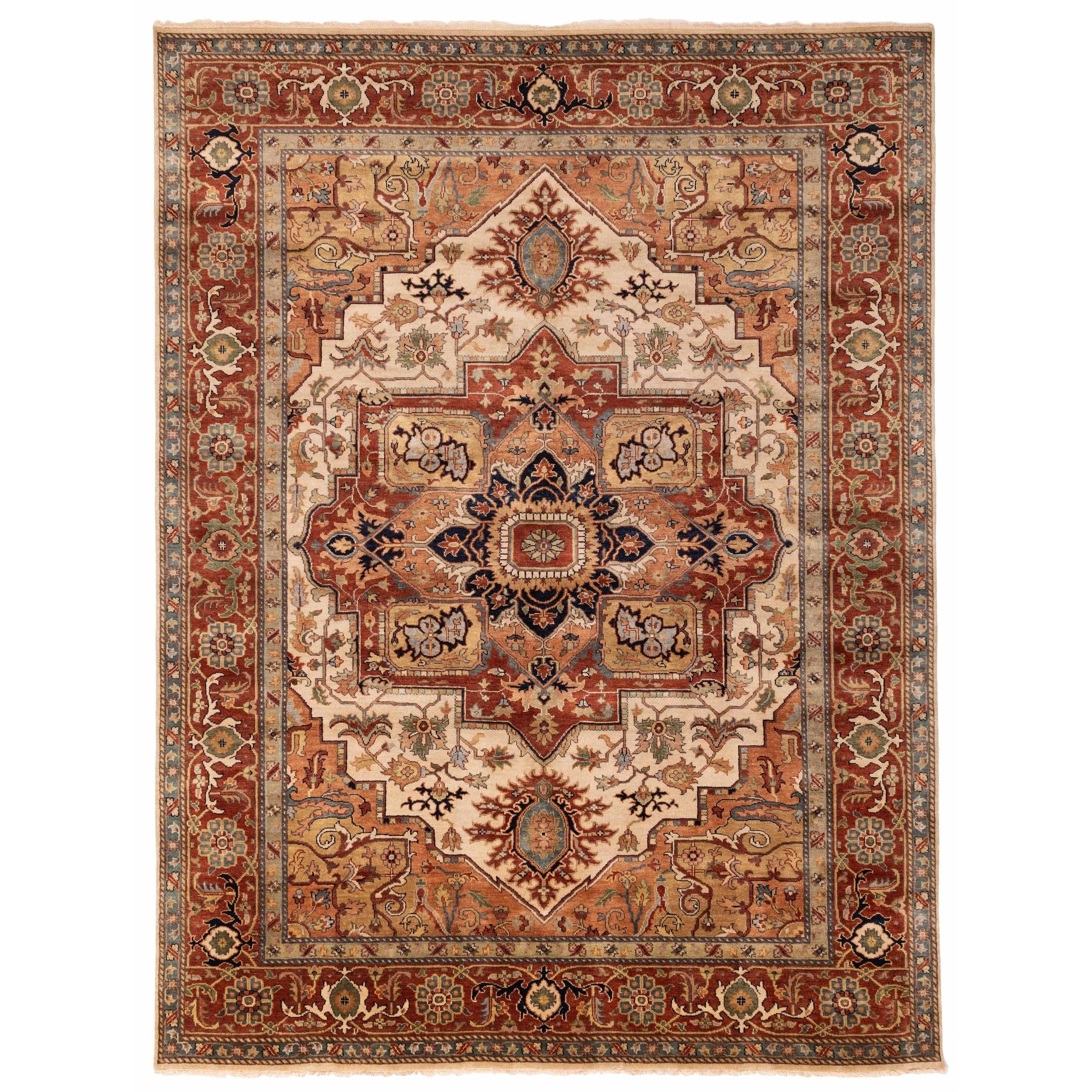 Ecarpetgallery Hand Knotted Jules Sultane Ivory Wool Rug 811 X 1110