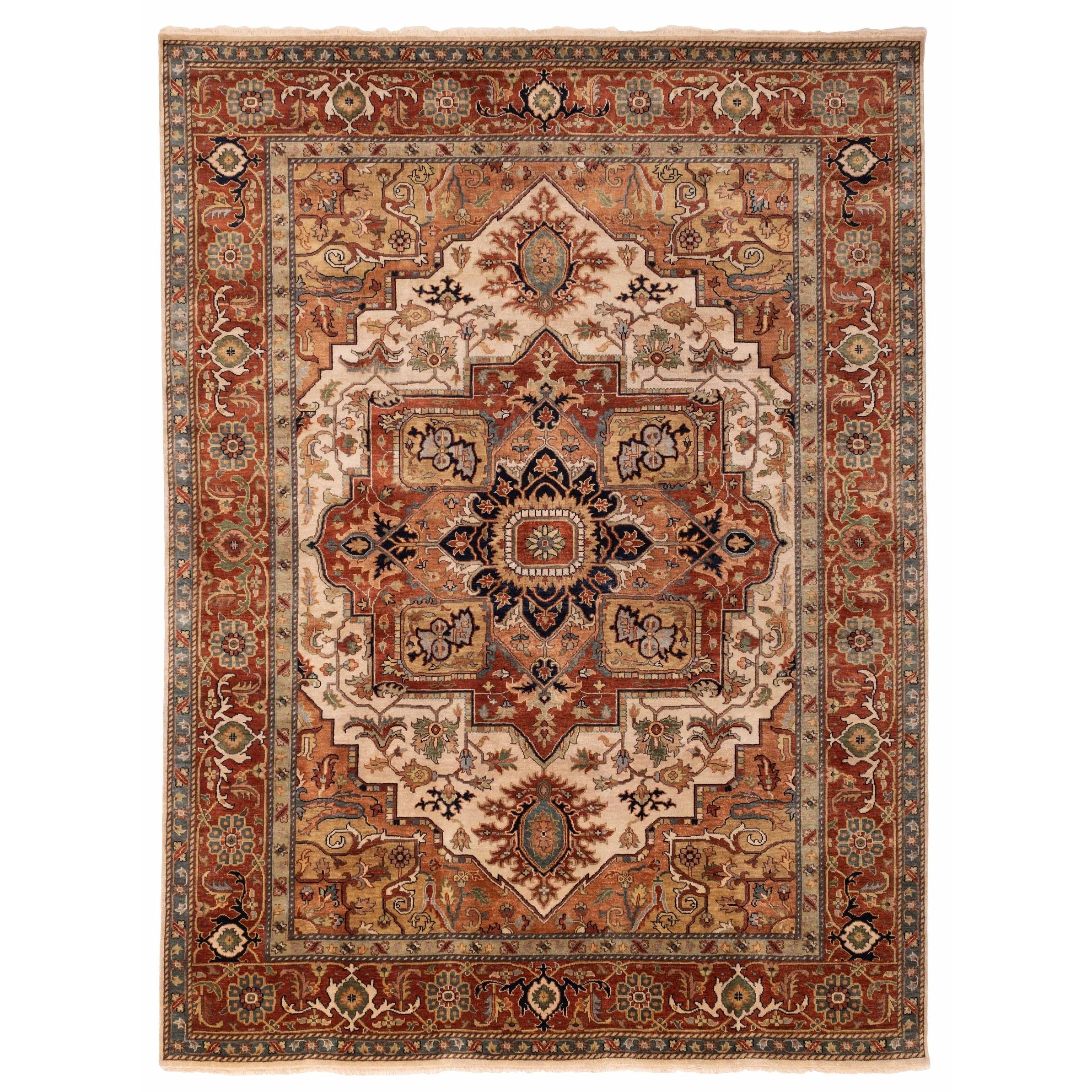 Ecarpetgallery Hand Knotted Jules Sultane Ivory Wool Rug 89 X 119