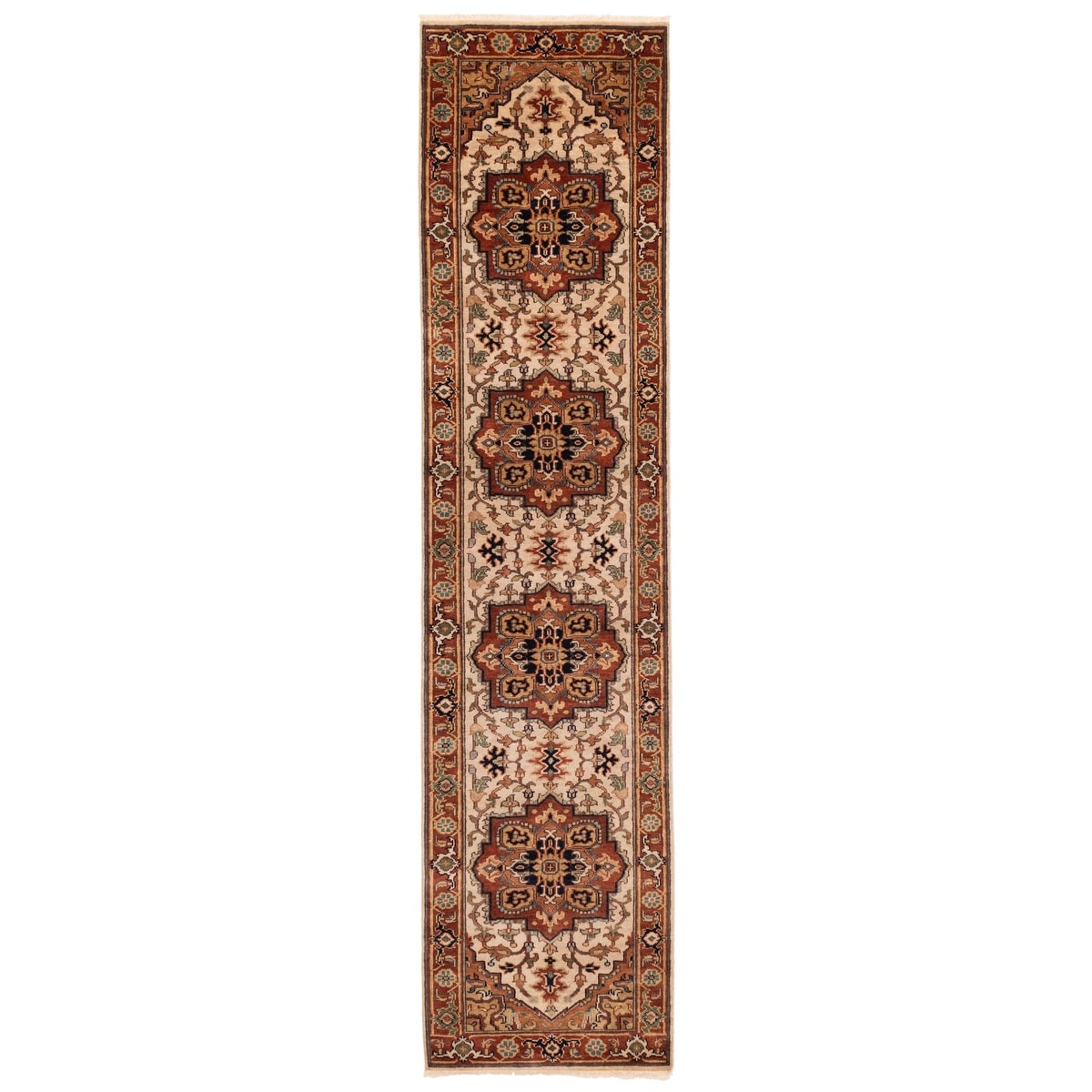 Ecarpetgallery Hand Knotted Jules Sultane Ivory Wool Rug 27 X 1110