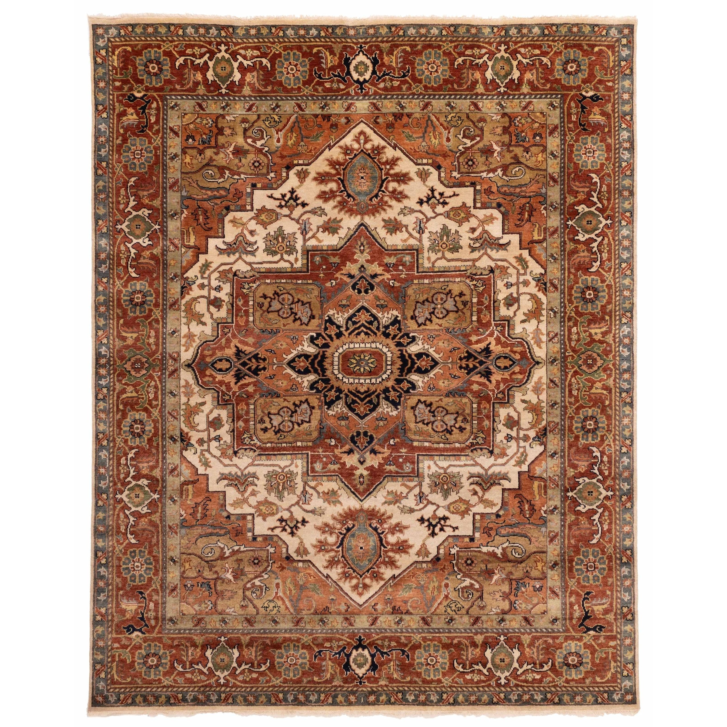 Ecarpetgallery Hand Knotted Jules Sultane Ivory Wool Rug 710 X 911