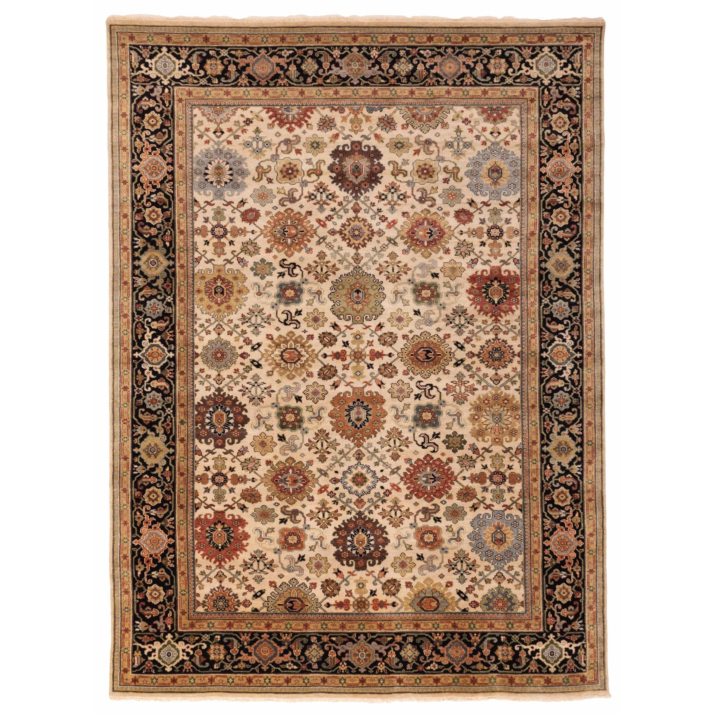 Ecarpetgallery Hand Knotted Jules Sultane Ivory Wool Rug 811 X 120