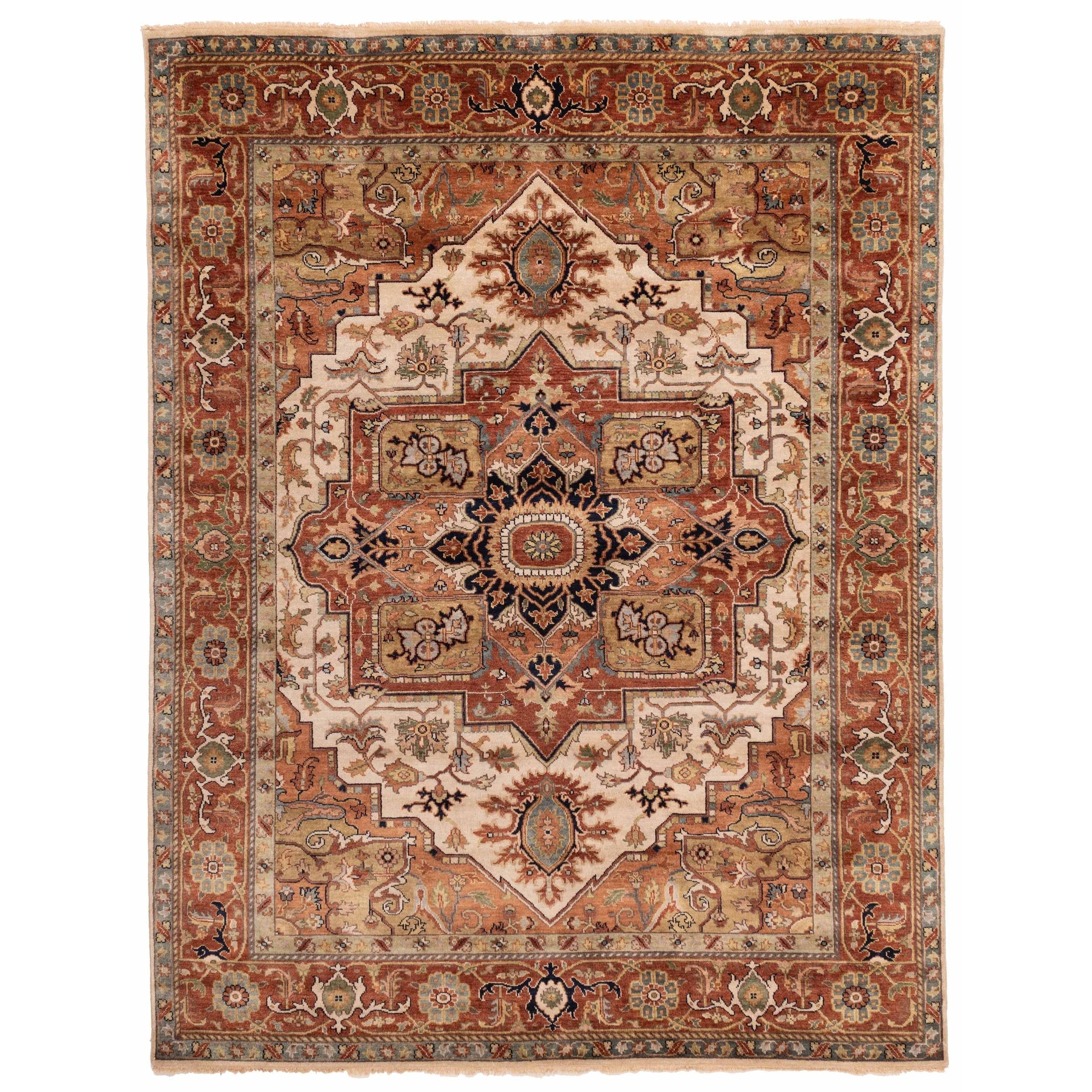 Ecarpetgallery Hand Knotted Jules Sultane Ivory Wool Rug 710 X 101