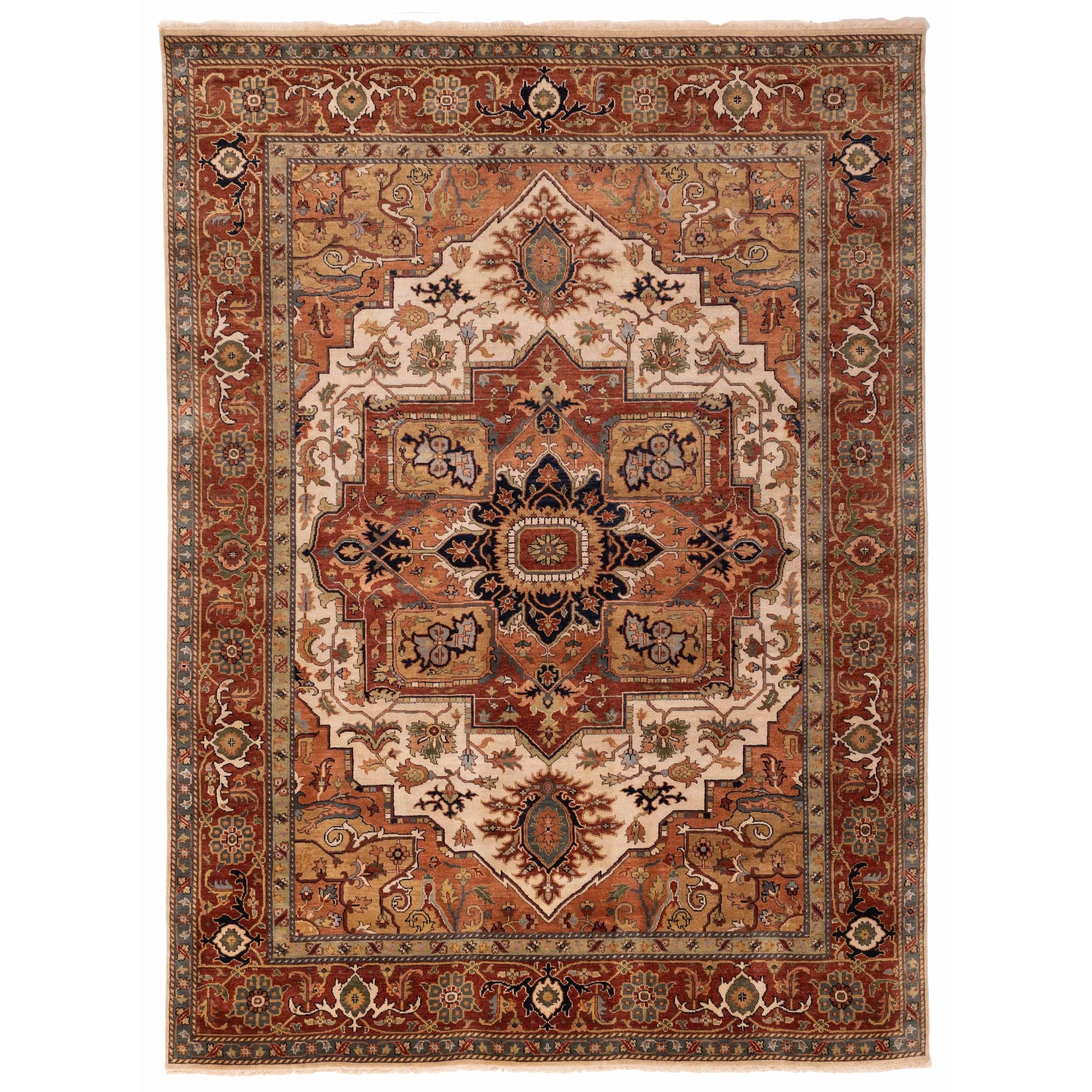 Ecarpetgallery Hand Knotted Jules Sultane Ivory Wool Rug 88 X 1111