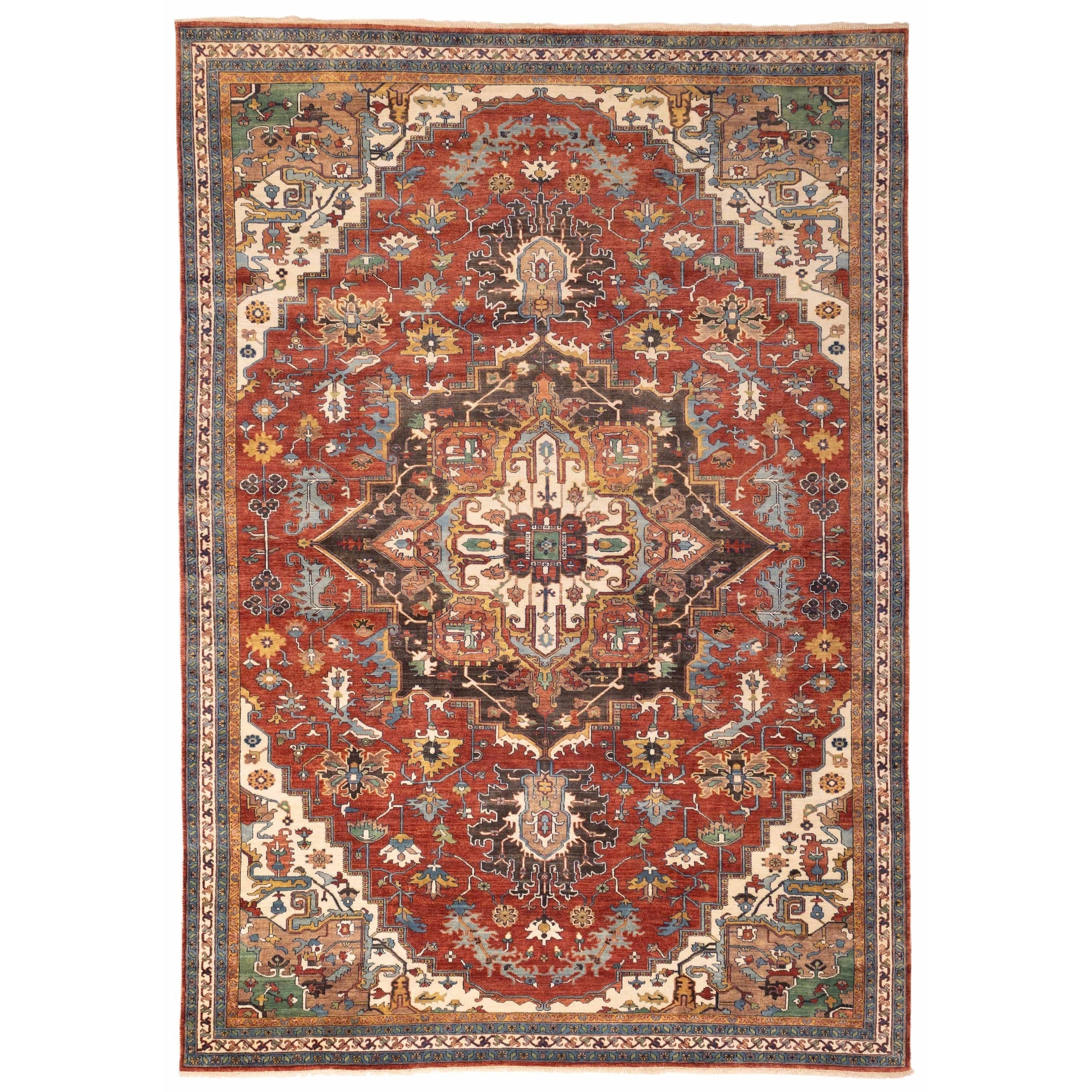 Ecarpetgallery Hand Knotted Jules Sultane Red Wool Rug 911 X 1311