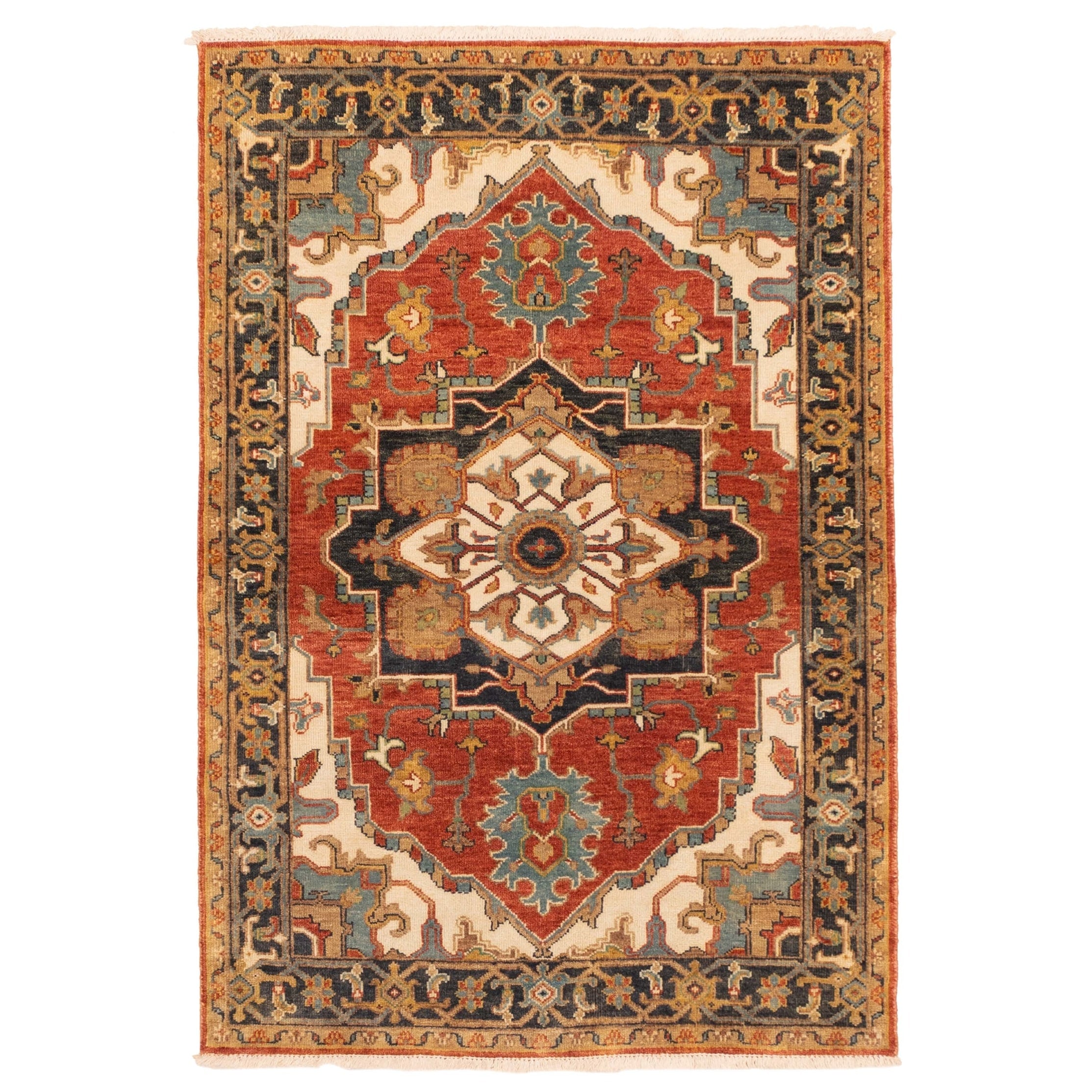 Ecarpetgallery Hand Knotted Jules Sultane Red Wool Rug 41 X 511
