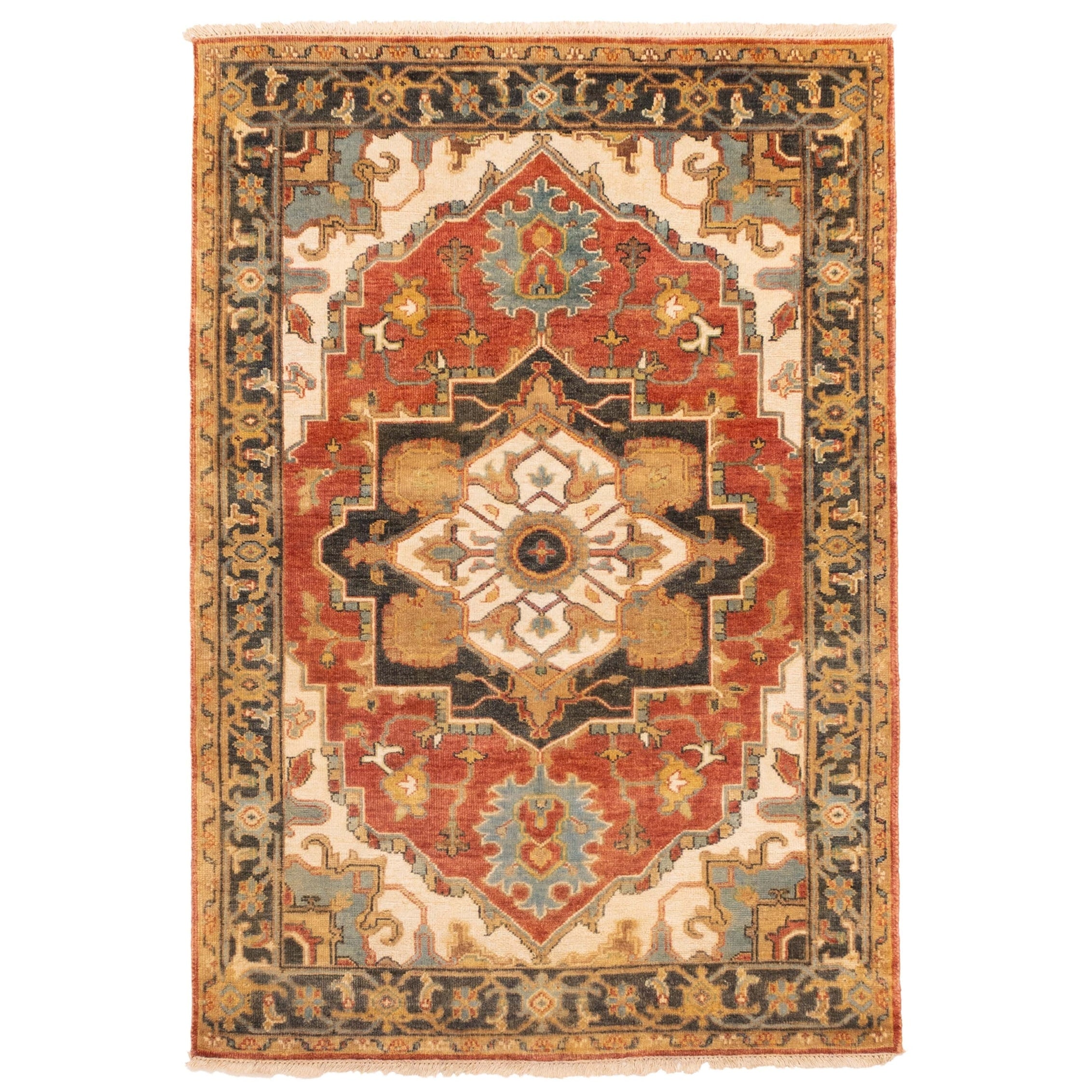 Ecarpetgallery Hand Knotted Jules Sultane Red Wool Rug 41 X 60