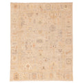 Ecarpetgallery Hand Knotted Kavya Oushak Beige Wool Rug 711 X 910