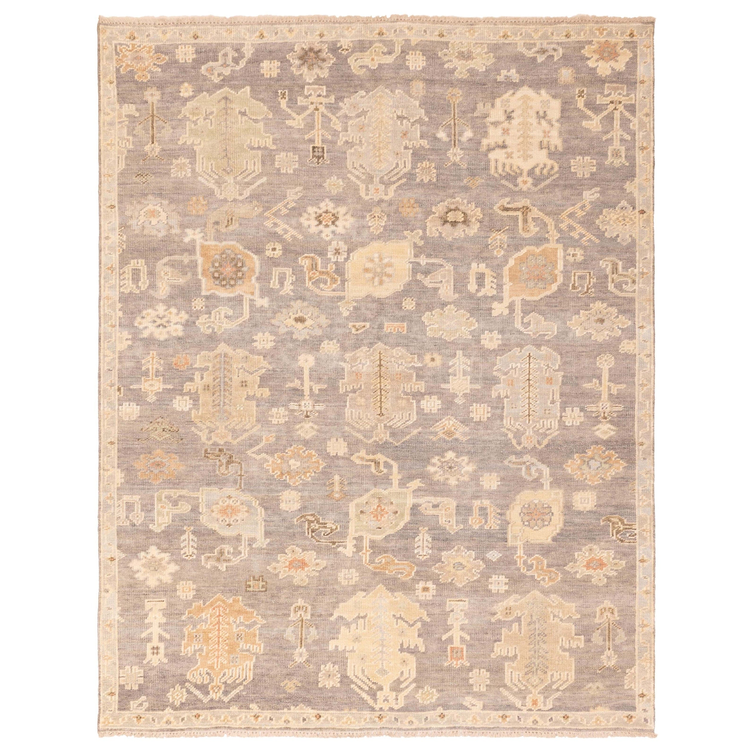 Ecarpetgallery Hand Knotted Kavya Oushak Dark Grey Wool Rug 80 X 911