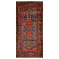 Ecarpetgallery Hand Knotted Konya Anatolian Dark Navy Red Wool Rug 49 X 105