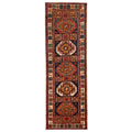 Ecarpetgallery Hand Knotted Konya Anatolian Dark Navy Red Wool Rug 31 X 93