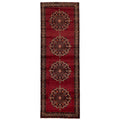Ecarpetgallery Hand Knotted Konya Anatolian Dark Red Wool Rug 33 X 99