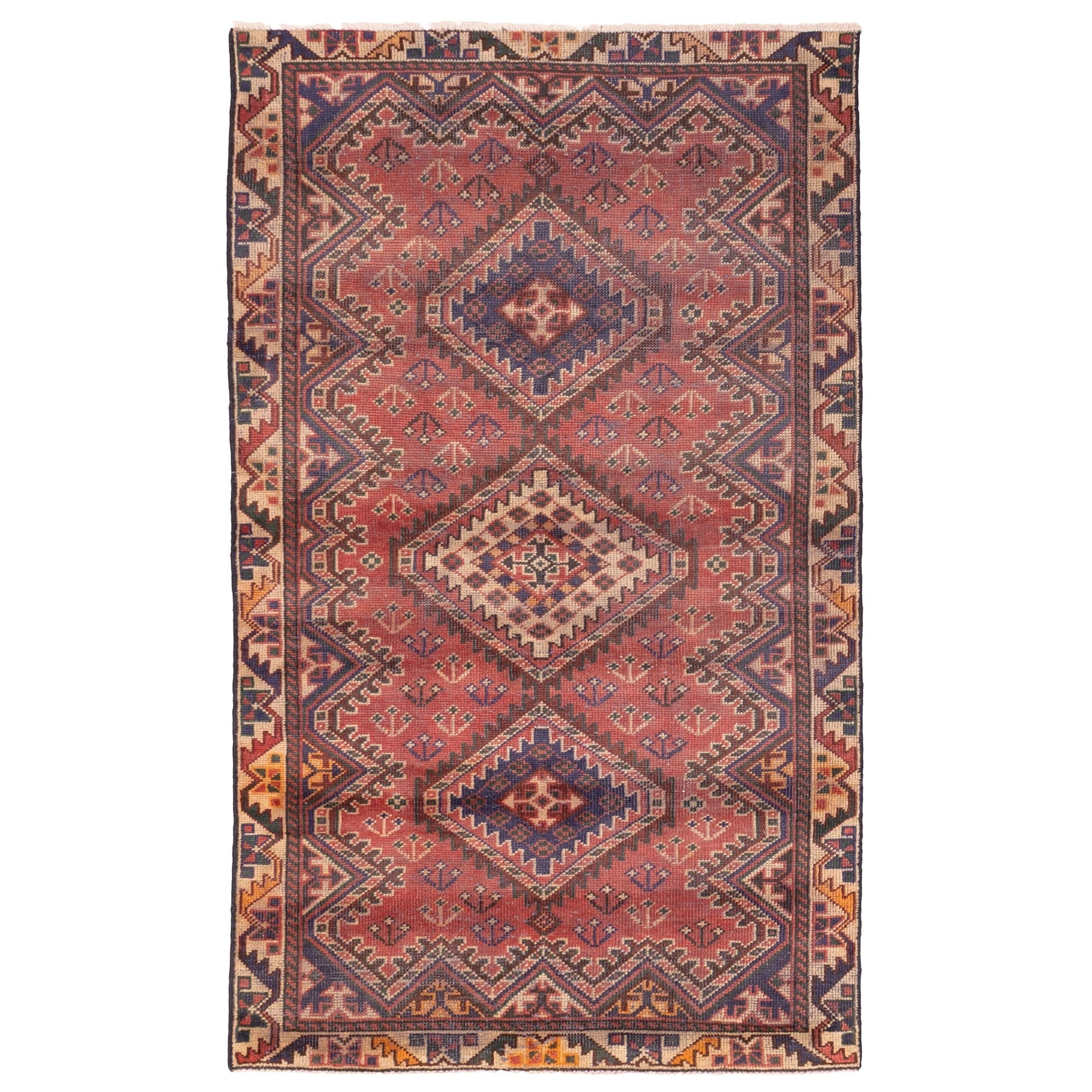 Ecarpetgallery Hand Knotted Konya Anatolian Light Red Wool Rug 41 X 69