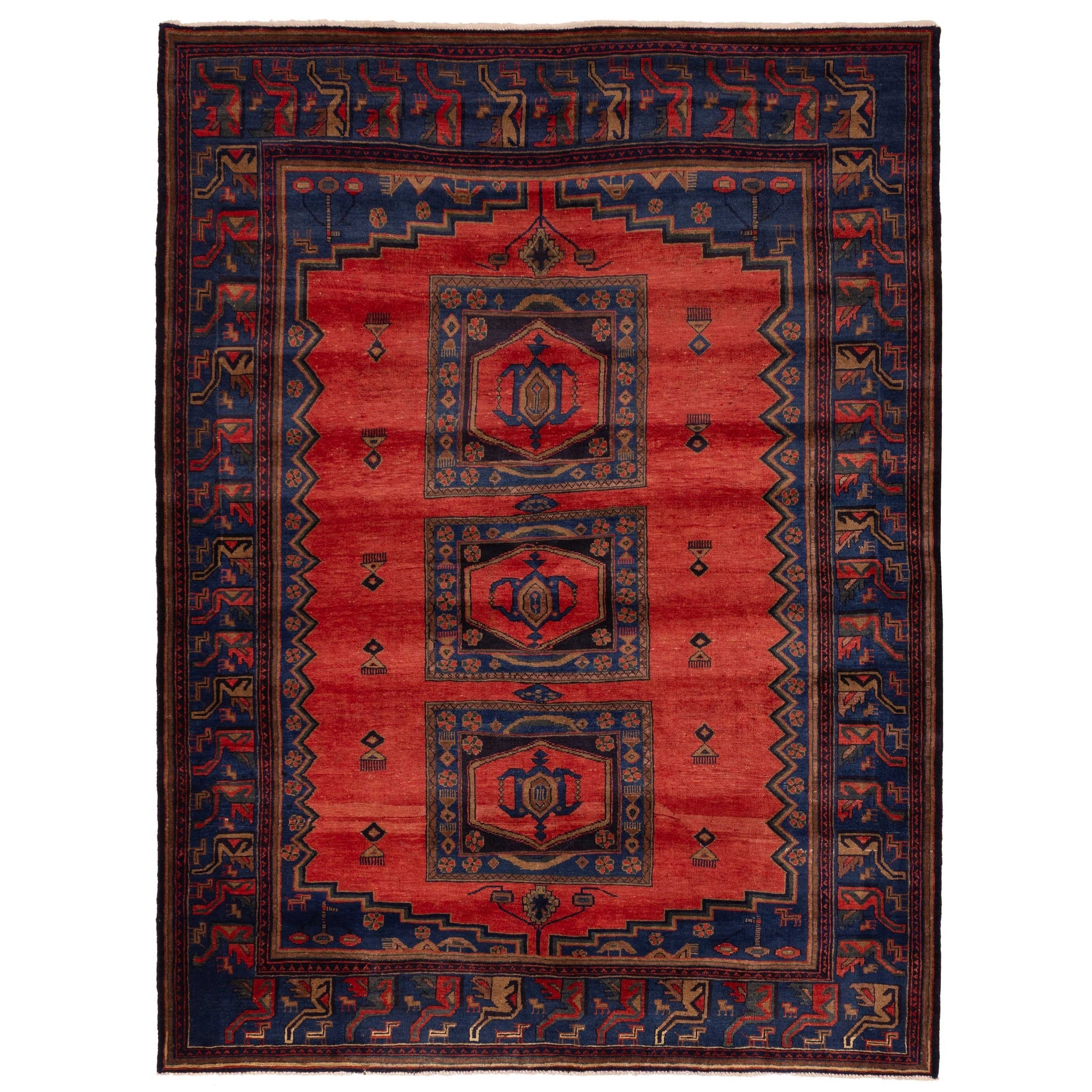 Ecarpetgallery Hand Knotted Konya Anatolian Light Red Wool Rug 77 X 100
