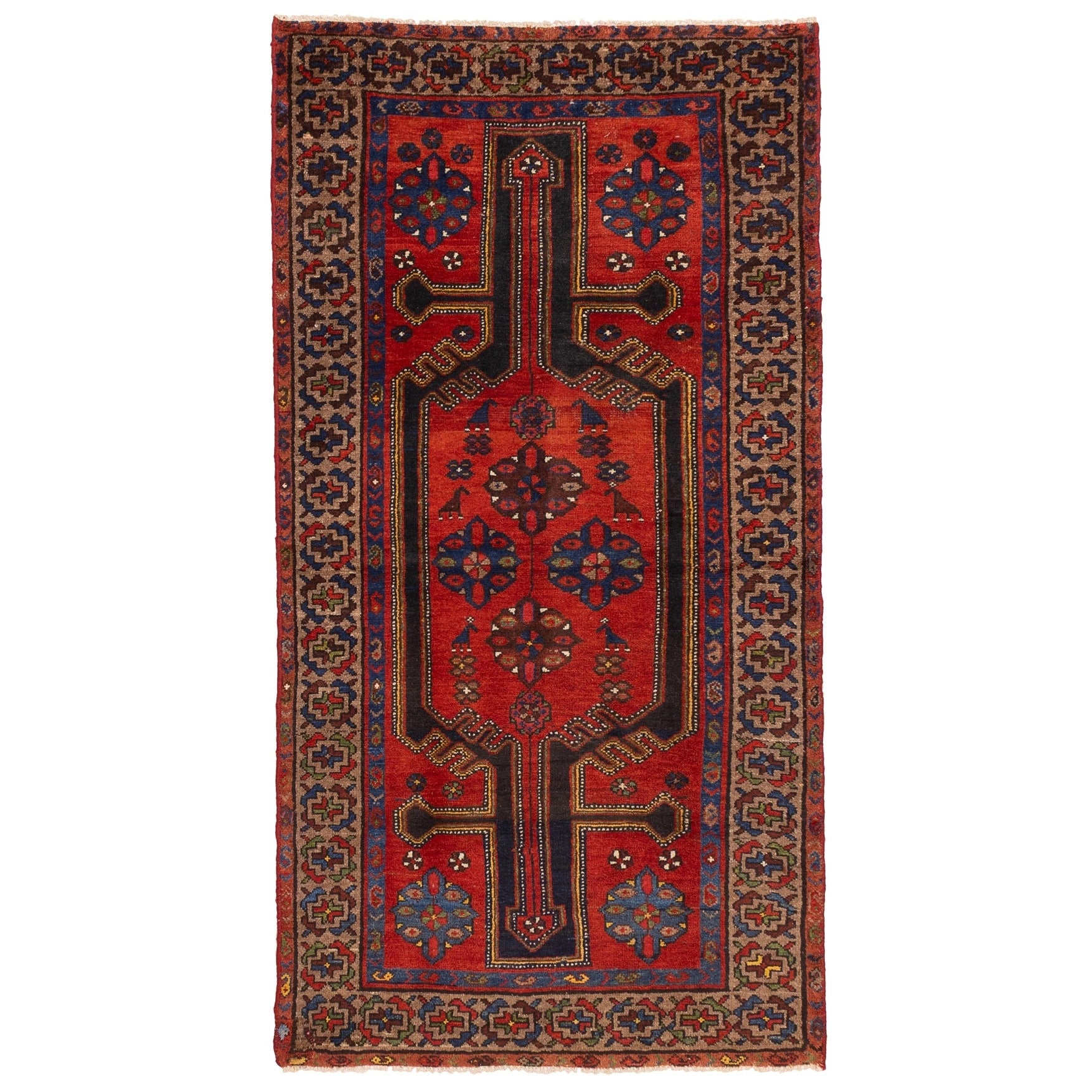 Ecarpetgallery Hand Knotted Konya Anatolian Red Wool Rug 34 X 66