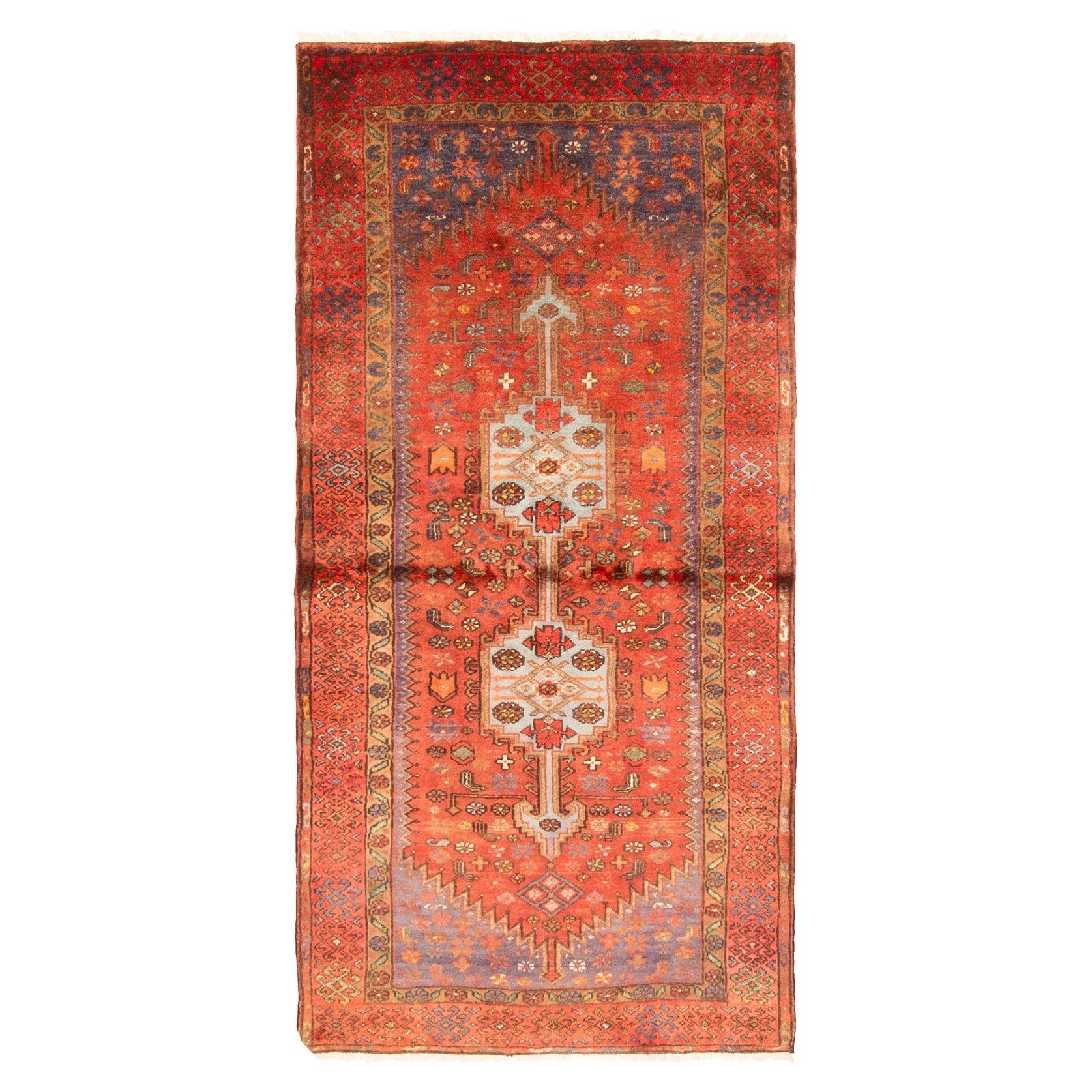 Ecarpetgallery Hand Knotted Konya Anatolian Red Wool Rug 33 X 69