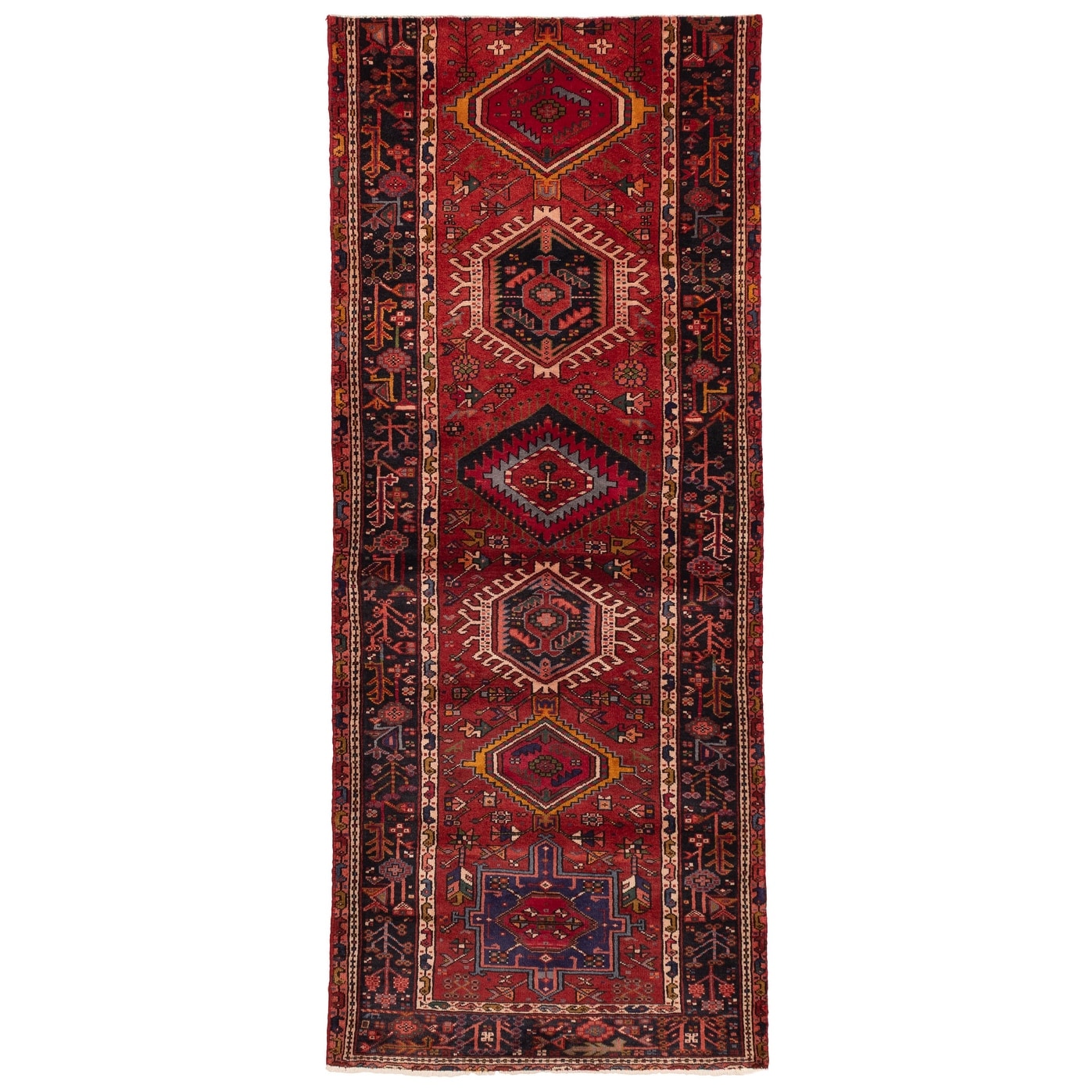 Ecarpetgallery Hand Knotted Konya Anatolian Red Wool Rug 35 X 85