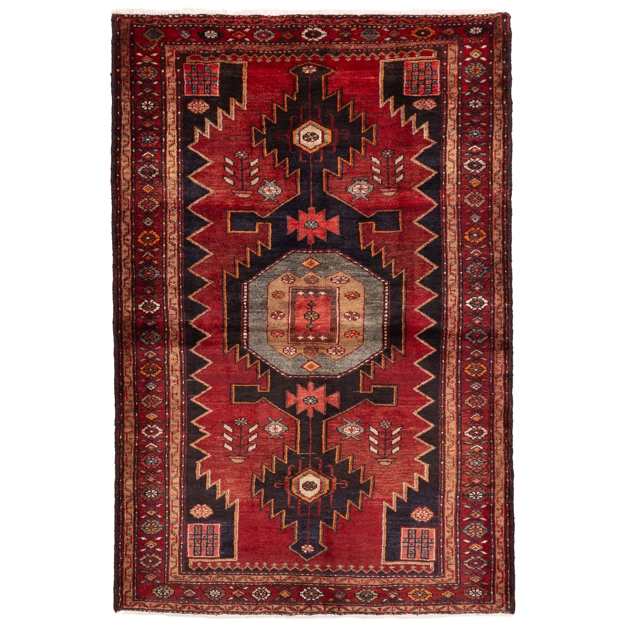 Ecarpetgallery Hand Knotted Konya Anatolian Red Wool Rug 46 X 70