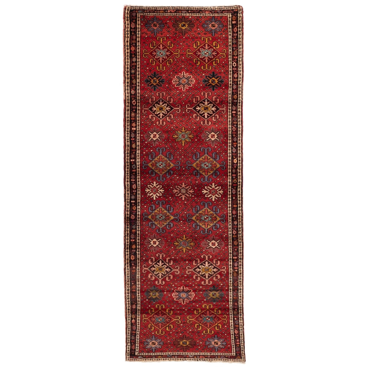 Ecarpetgallery Hand Knotted Konya Anatolian Red Wool Rug 34 X 104