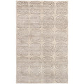 Ecarpetgallery Green Ivory Wool Silk Hand Knotted La Seda Rug 50 X 710