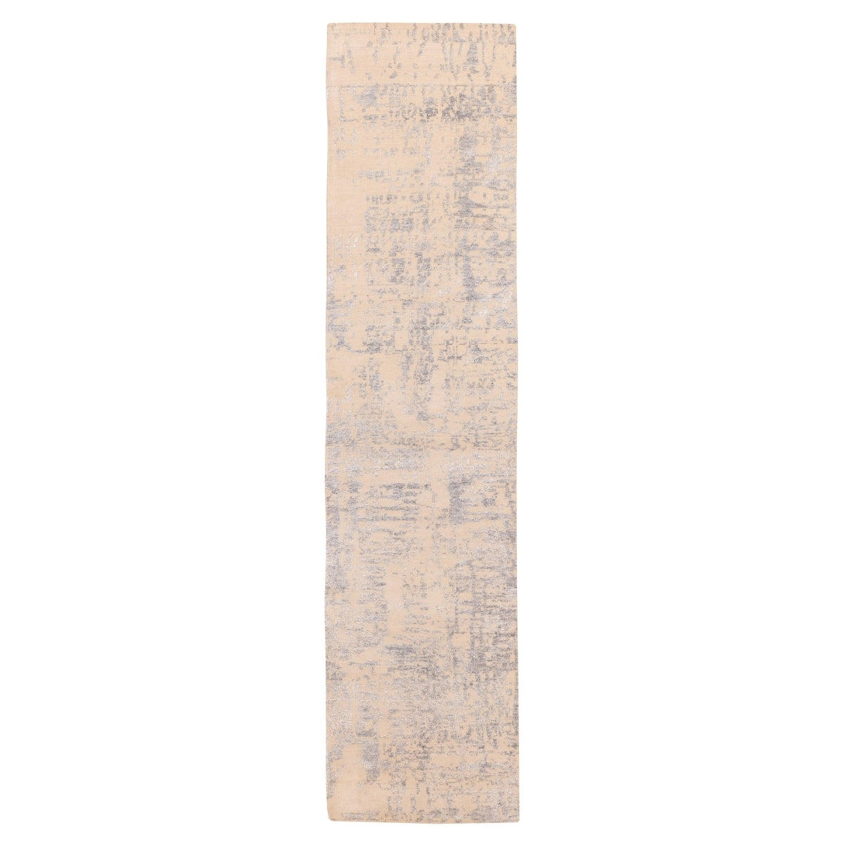 Ecarpetgallery Hand Knotted Legacy Beige Silk Wool Rug 26 X 1111