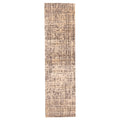 Ecarpetgallery Hand Knotted Legacy Beige Dark Grey Silk Wool Rug 26 X 102