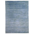 Ecarpetgallery Hand Knotted Legacy Blue Silk Wool Rug 89 X 123