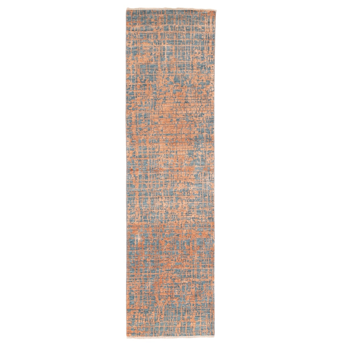 Ecarpetgallery Hand Knotted Legacy Copper Silk Wool Rug 27 X 100