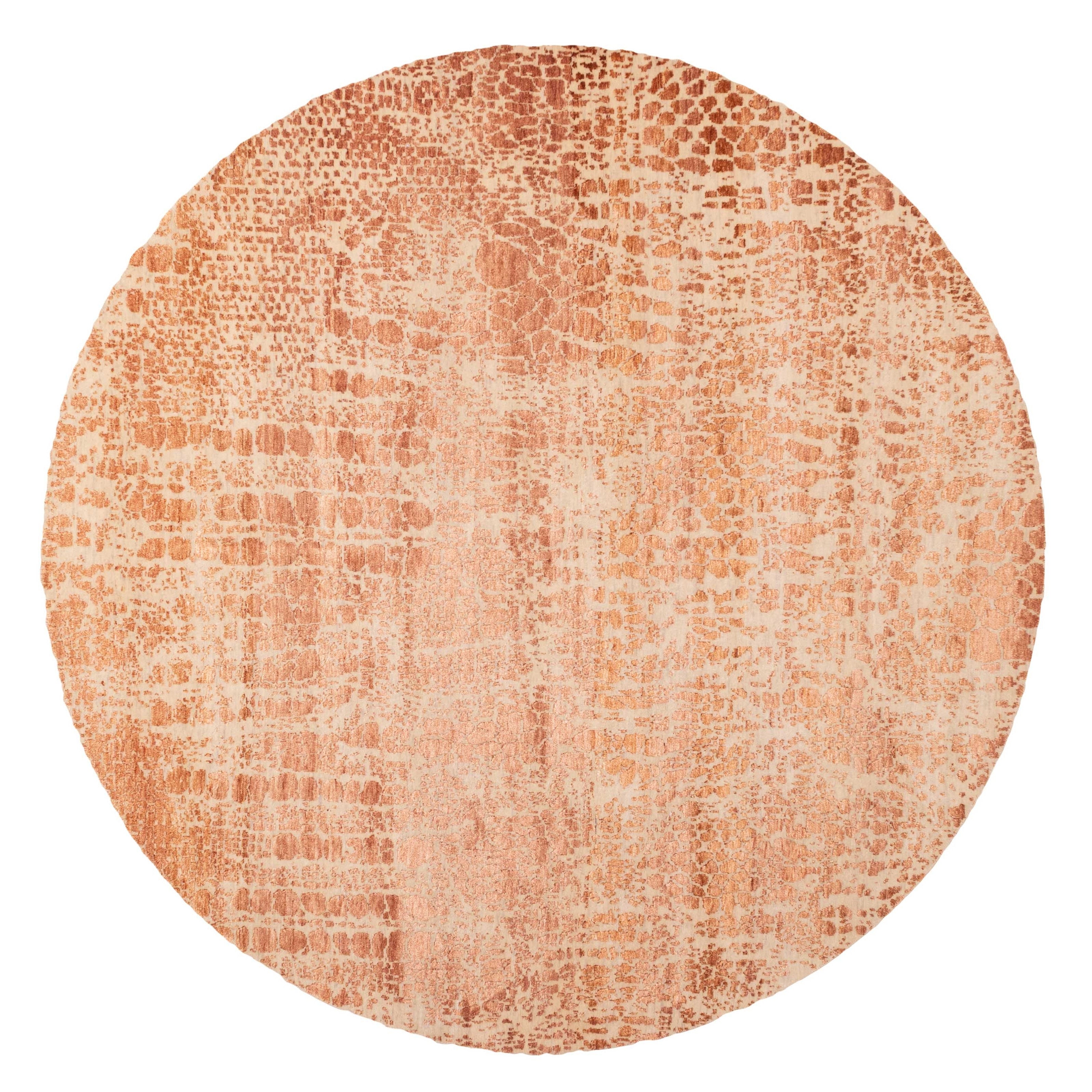 Ecarpetgallery Hand Knotted Legacy Copper Silk Wool Rug 711 X 711