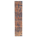 Ecarpetgallery Hand Knotted Legacy Copper Dark Blue Silk Wool Rug 26 X 123