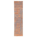 Ecarpetgallery Hand Knotted Legacy Copper Dark Grey Silk Wool Rug 26 X 103
