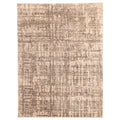 Ecarpetgallery Hand Knotted Legacy Cream Dark Grey Silk Wool Rug 811 X 1110