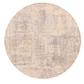 Ecarpetgallery Hand Knotted Legacy Cream Grey Silk Wool Rug 80 X 80