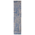 Ecarpetgallery Hand Knotted Legacy Dark Blue Silk Wool Rug 25 X 123