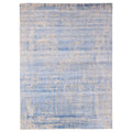 Ecarpetgallery Hand Knotted Legacy Dark Blue Sage Silk Wool Rug 90 X 121