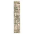 Ecarpetgallery Hand Knotted Legacy Dark Green Ivory Silk Wool Rug 26 X 123