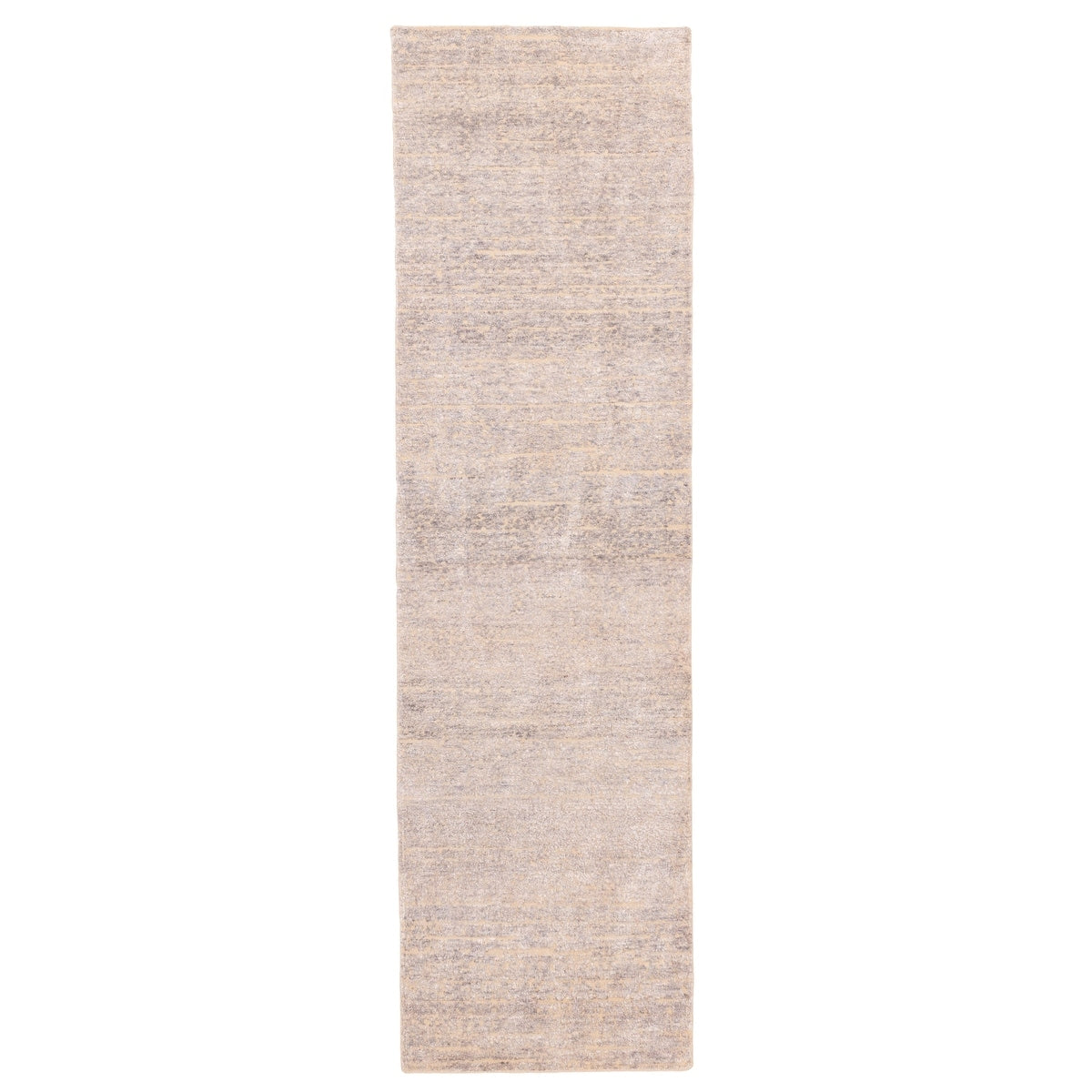 Ecarpetgallery Hand Knotted Legacy Grey Silk Wool Rug 26 X 97