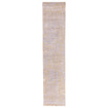 Ecarpetgallery Hand Knotted Legacy Khaki Silk Wool Rug 27 X 121