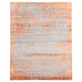 Ecarpetgallery Hand Knotted Legacy Light Blue Silk Wool Rug 81 X 101