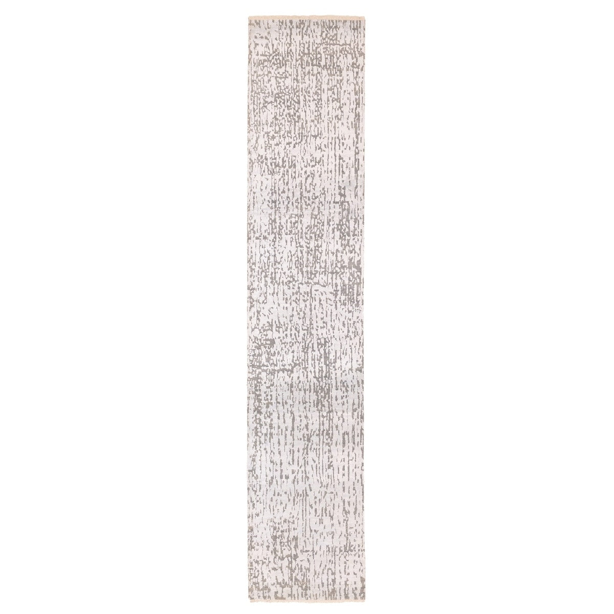 Ecarpetgallery Hand Knotted Legacy Light Blue Silk Wool Rug 26 X 120