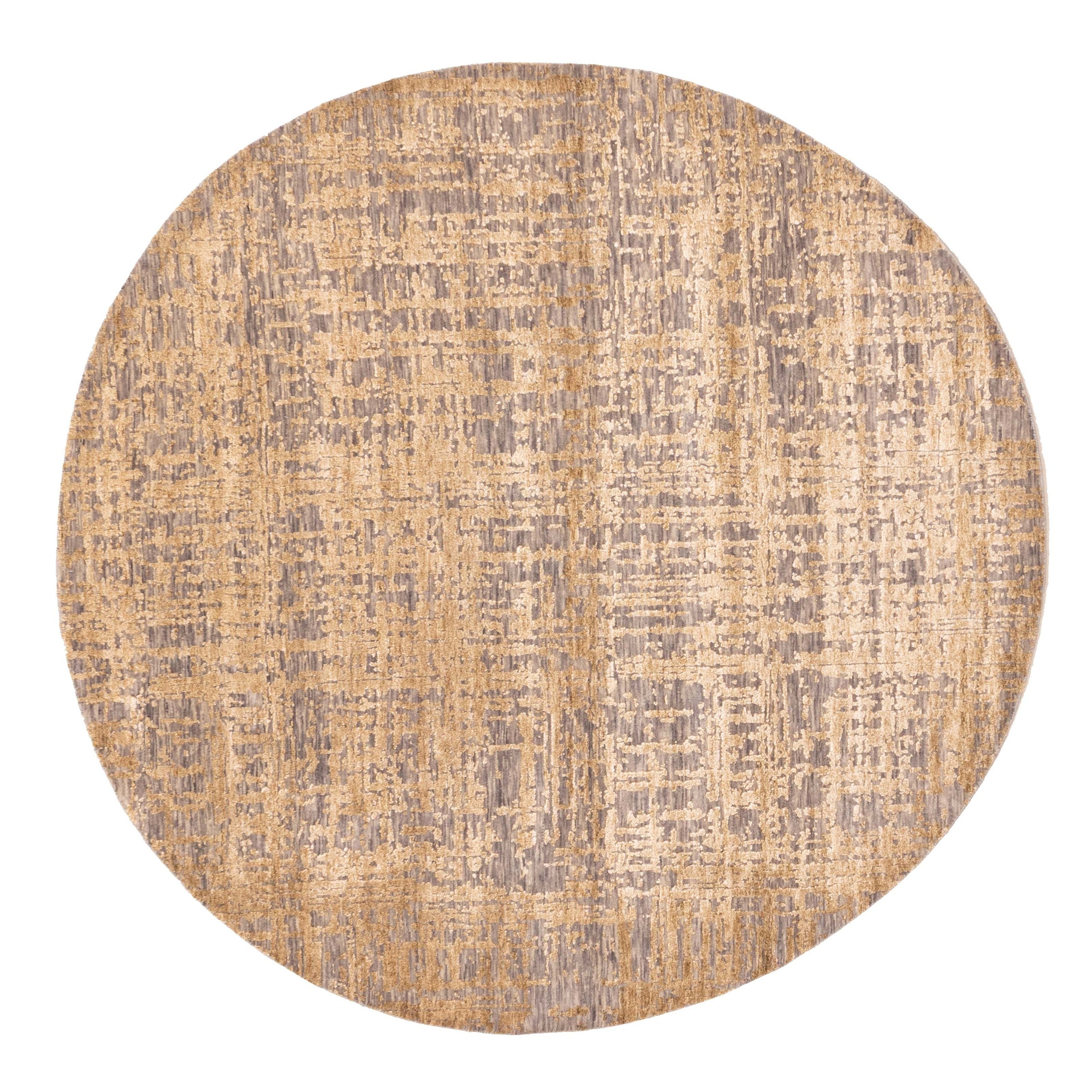 Ecarpetgallery Hand Knotted Legacy Light Brown Silk Wool Rug 60 X 60