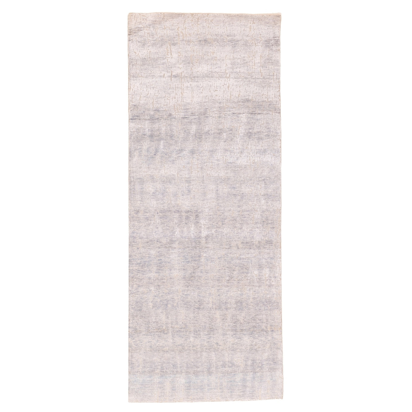 Ecarpetgallery Hand Knotted Legacy Light Denim Blue Silk Wool Rug 311 X 102