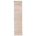 Ecarpetgallery Hand Knotted Legacy Light Grey Silk Wool Rug 24 X 100