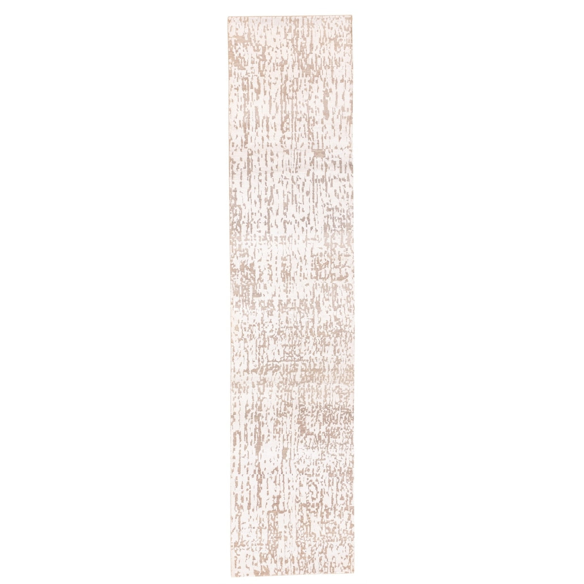 Ecarpetgallery Hand Knotted Legacy Silver Silk Wool Rug 24 X 120