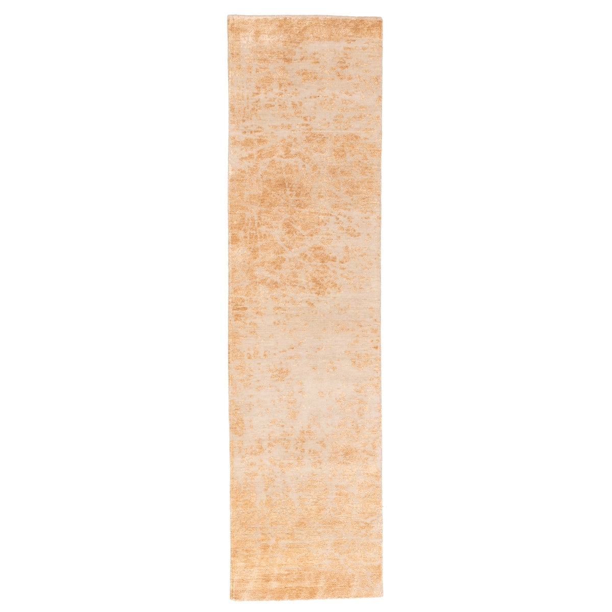 Ecarpetgallery Hand Knotted Legacy Tan Silk Wool Rug 26 X 100