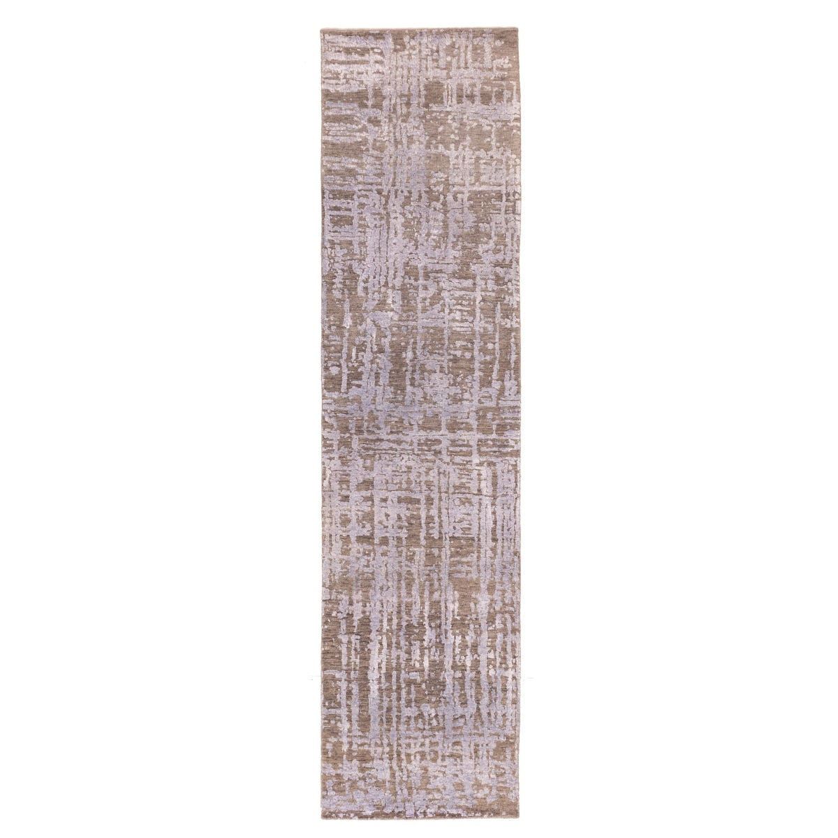 Ecarpetgallery Hand Knotted Legacy Taupe Silk Wool Rug 25 X 910