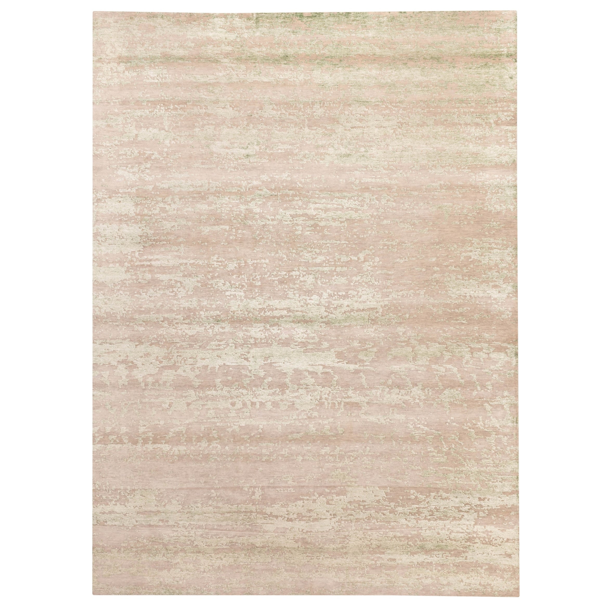 Ecarpetgallery Hand Knotted Legacy Taupe Silk Wool Rug 811 X 120