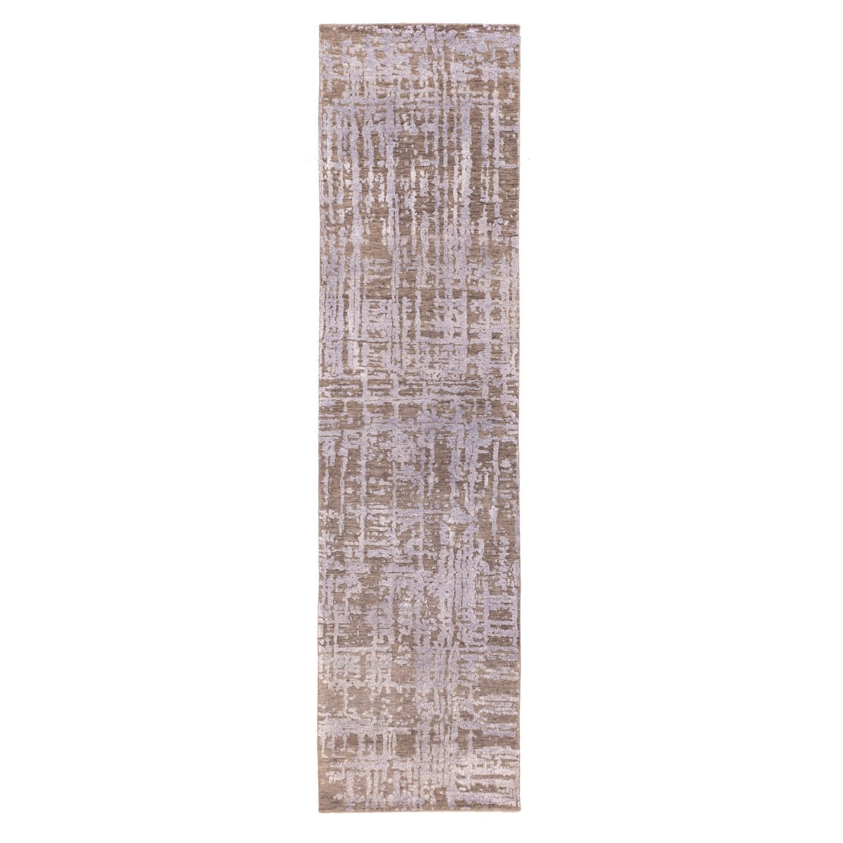 Ecarpetgallery Hand Knotted Legacy Taupe Silk Wool Rug 26 X 910