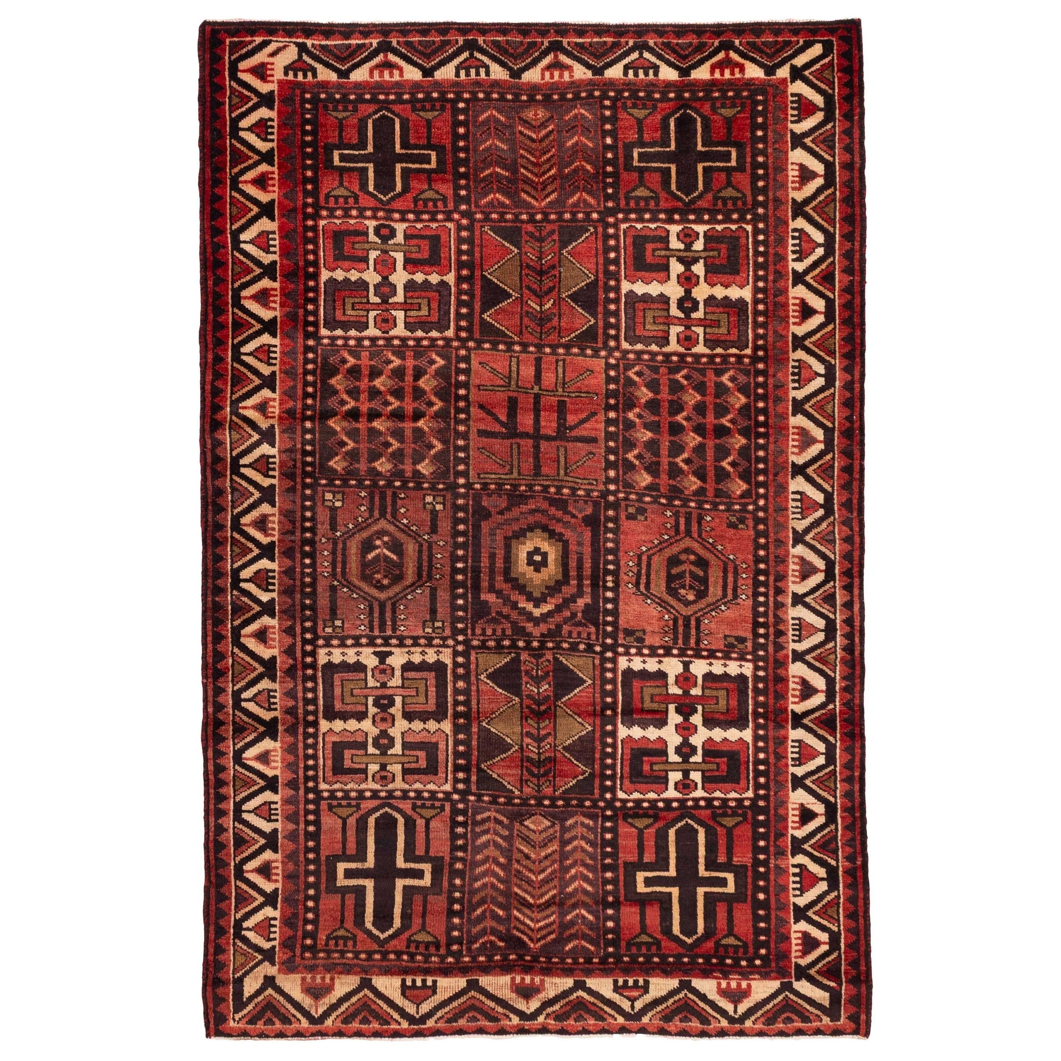 Ecarpetgallery Hand Knotted Melis Vintage Red Wool Rug 53 X 710