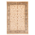 Ecarpetgallery Hand Knotted Mirzapur Ivory Viscose Wool Rug 60 X 89