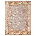 Ecarpetgallery Hand Knotted Mirzapur Light Blue Viscose Wool Rug 711 X 103